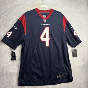 NWT Nike Houston Texans Deshaun Watson NFL Football Jersey Blue Men Size Large